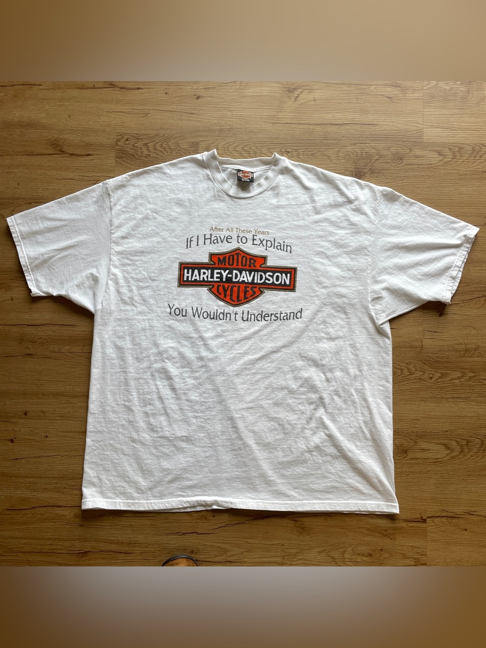 VTG Harley Davidson 1998 Four Corners Ignacio CO T-Shirt 4XL Made USA White EUC